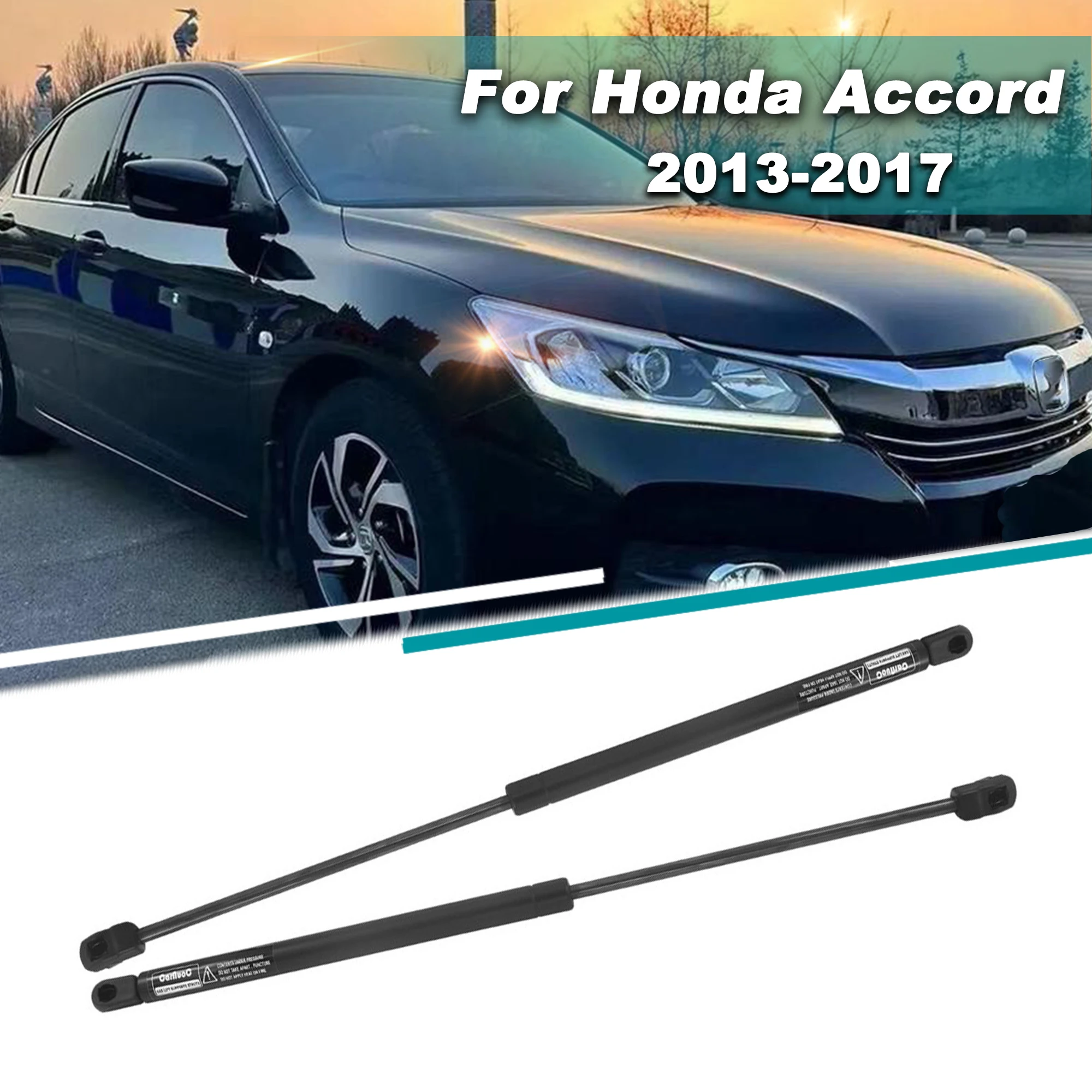 2pcs/set Car Front Engine Hood Lift Support Gas Struts For Honda Accord 2013-2015 2016 2017 Shock Absorber Pillar Accessories