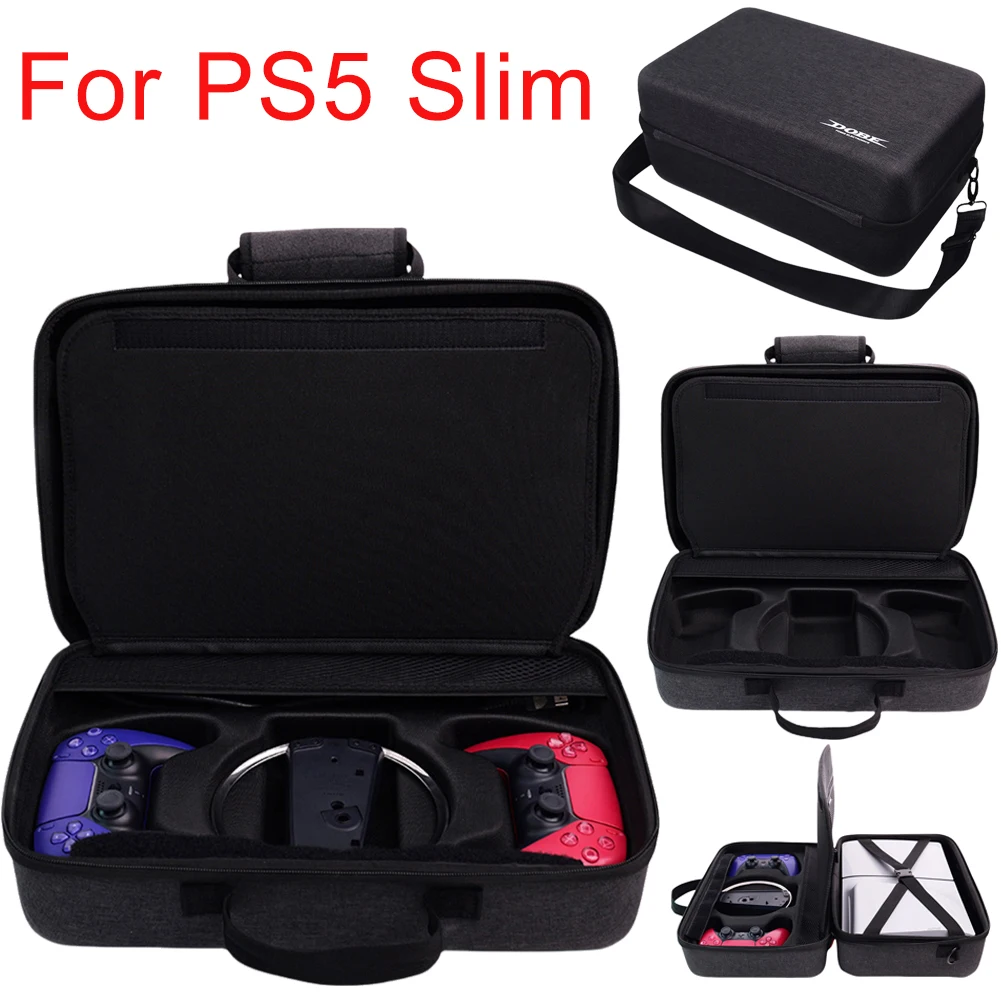 Carrying Case For PS5 Slim Bag Gamepad Console Controller Headphone Protective Case Travel Storage Handbag For Playstation5 Slim