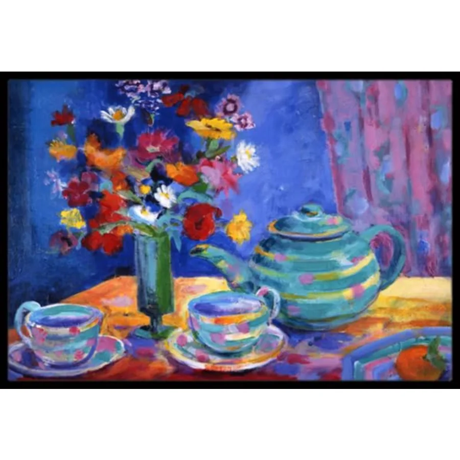 

Коврик Blue Tea от Wendy Hoile для дома или улицы - 24 x 36