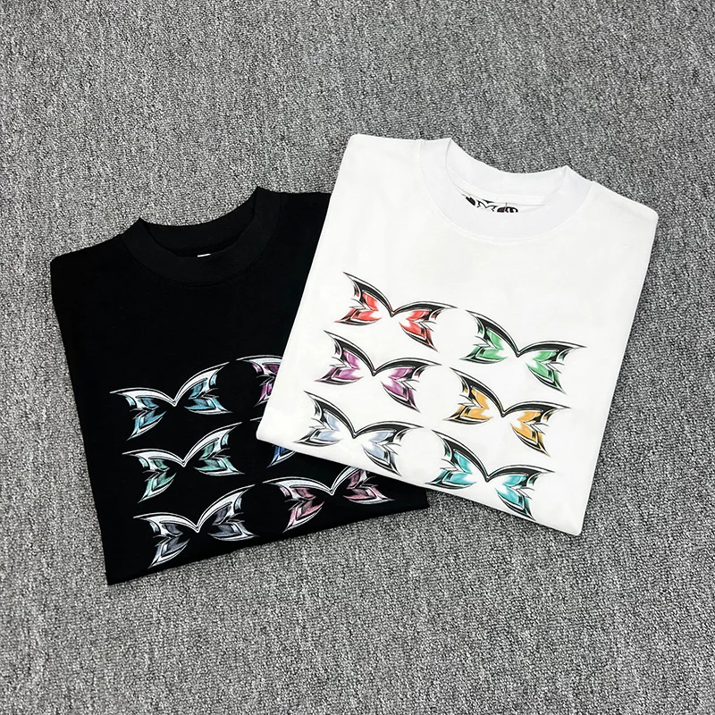 Top Quality Cotton Letters Embroidery Mertra T-Shirt Men Women