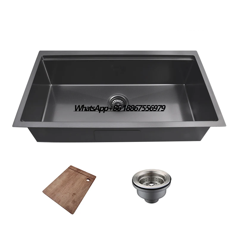 

Готовая к отправке кухонная раковина из нержавеющей стали Undermount 304, с одной чашей и аксессуарами