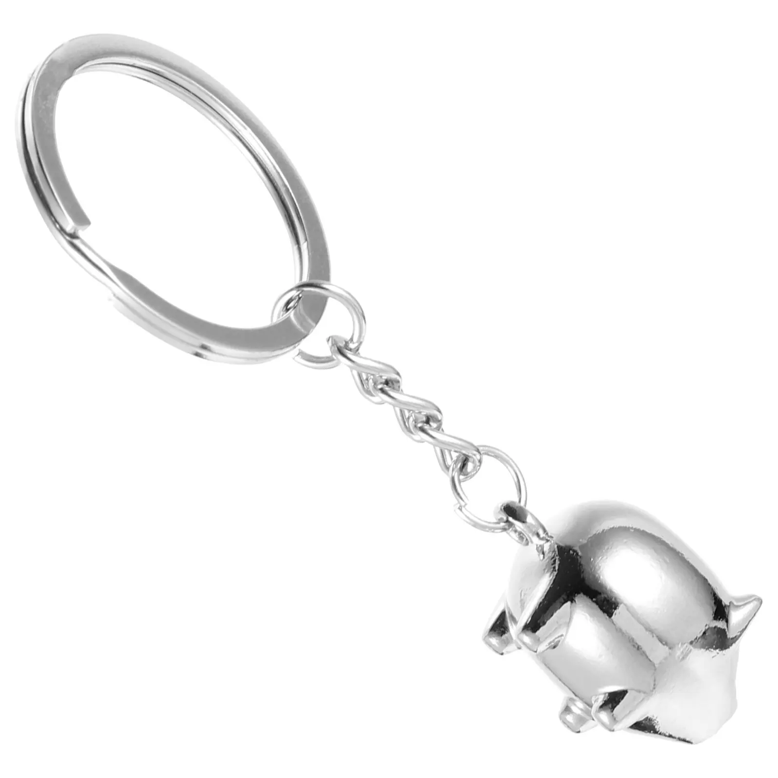 Premium Metal Pig Keychain Mini Pendant for Bag Cell Phone Car Keys Hanging Decoration Creative Fashion Gift for Mother's Day