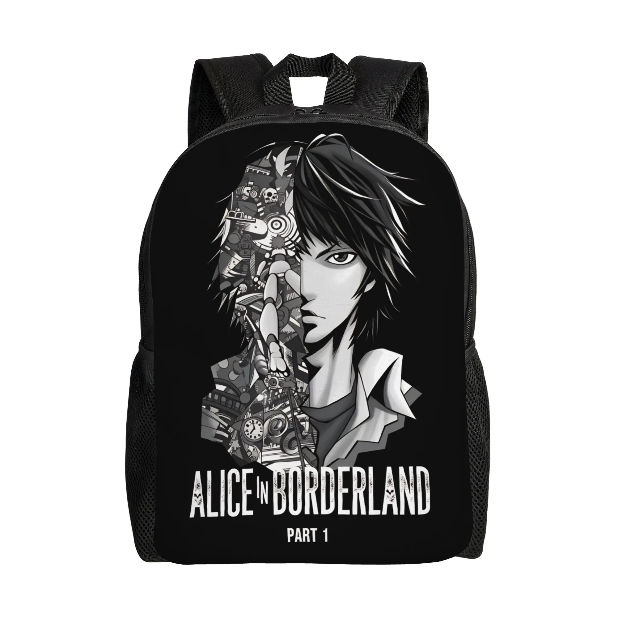 

Alice Borderlands Backpack Travel Backpacks Female Designer Durable High School Bags Fun Rucksack