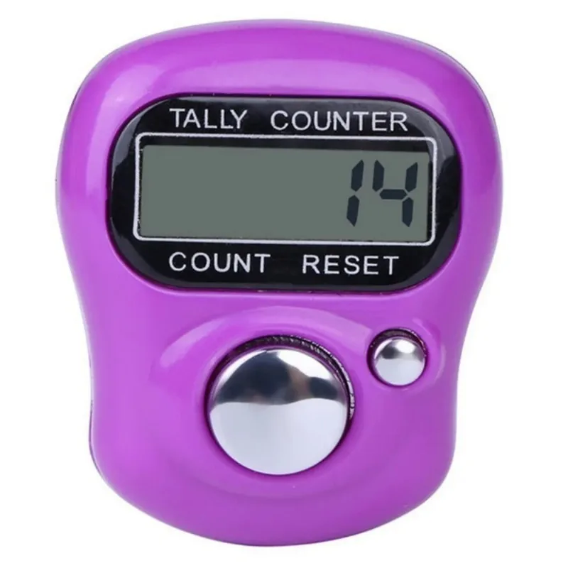 Mini Dot Marker and Row Finger Meter LCD Electronic Digital Counter for Sewing Knitting Weaving Tools