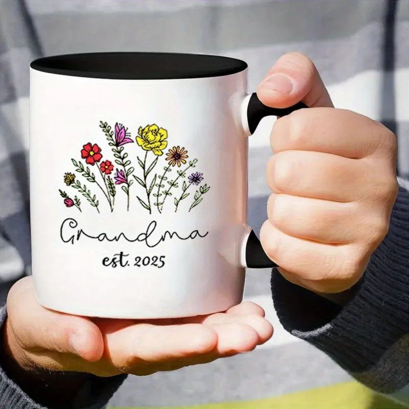 Est 2025 Gift - You Will Be Grandma - Promotion To Grandma Cup with Card,  Almost Beco