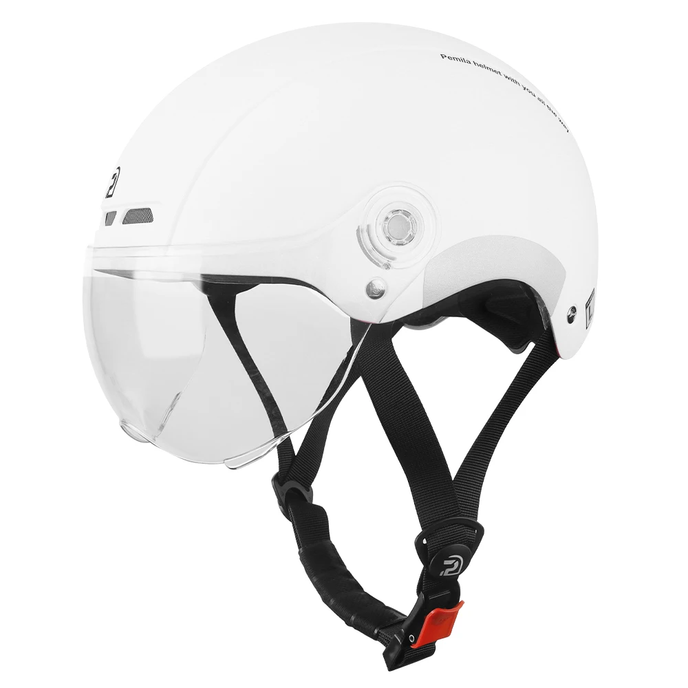 Pemila Fietshelm Met Bril Lens Oorbescherming Reflecterende Sticker Fietshelm Mtb Weg E-Bike Fietshelm Voor Volwassenen