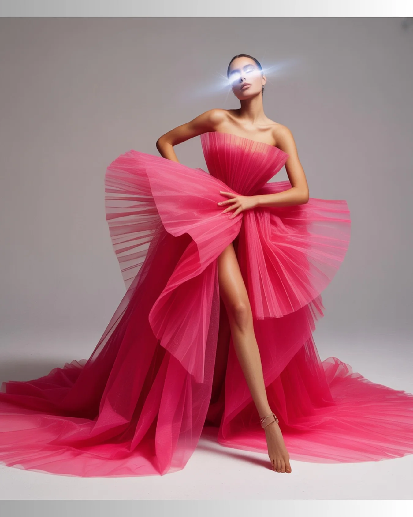Incroyable robe de mariée bouffante en Tulle, robe de mariée Sexy, fente avant, plissée 3D, robe de séance photo de mariée, robes formelles, 2026