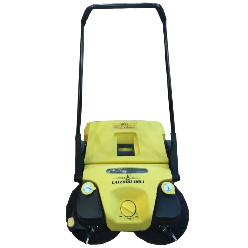 Factory Electric Lithium Battery Walk Behind Hand Push Manufacturing Plant Building Material Shops Park Road Cleaning Sweeper