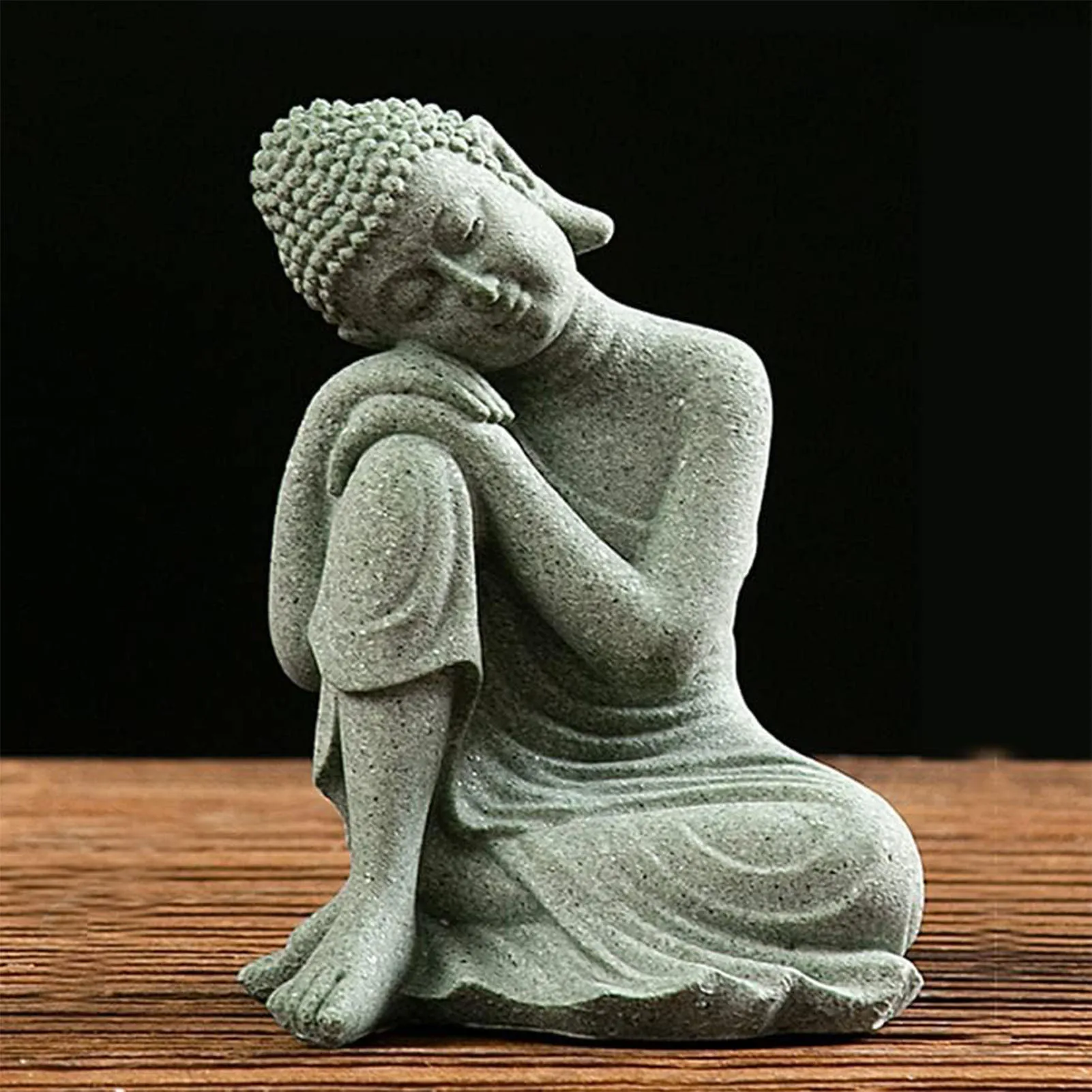 Meditating Buddha Statue Sculpture Table Art Home Room Decoration for Birthday Gifts New Year\'s Gifts