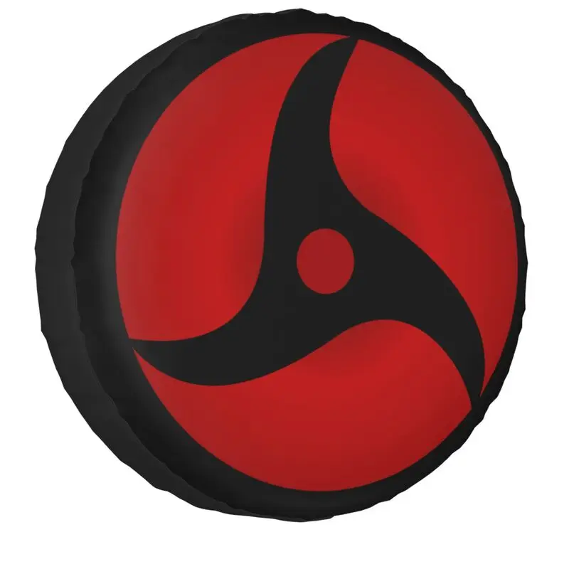 Hokage Ninja Sharingan Eye Itachi Spare Tire Cover for Toyota Land Cruiser Prado Anime 4WD 4x4 RV Car Wheel 14\