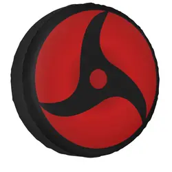 Hokage Ninja Sharingan Eye Itachi Spare Tire Cover for Toyota Land Cruiser Prado Anime 4WD 4x4 RV Car Wheel 14