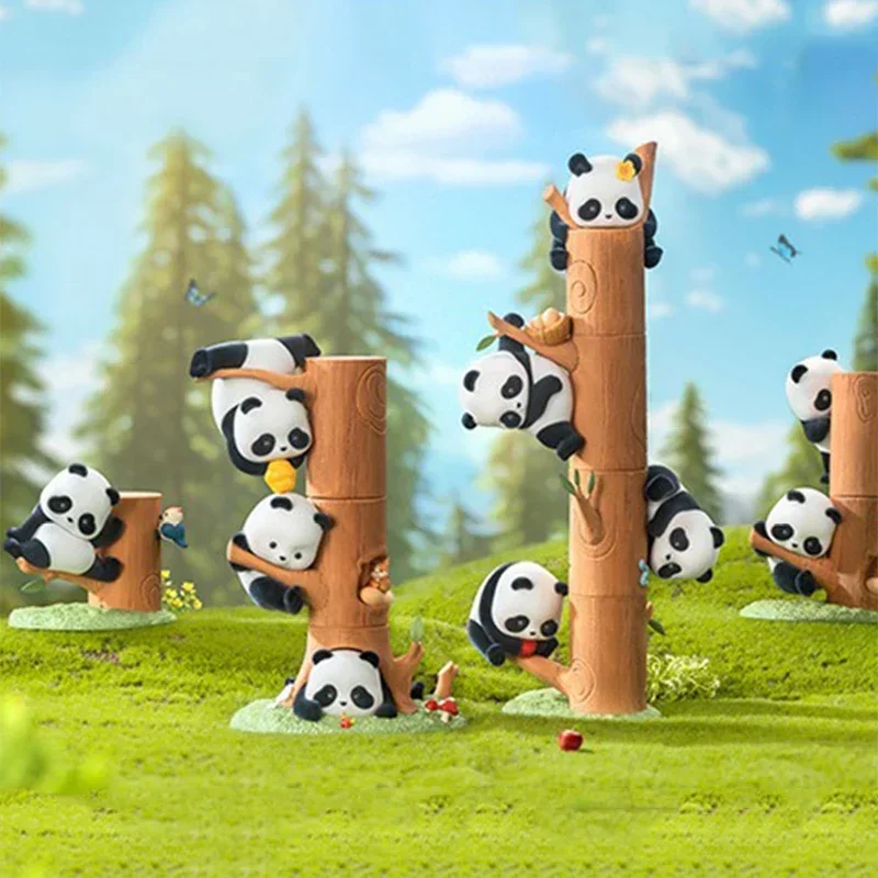 Panda Roll Panda Fruit Tree Series Blind Box Mystery Box Toys Kawaii Ornaments Figurines Home Decor Desktop Model Dolls Gilrs