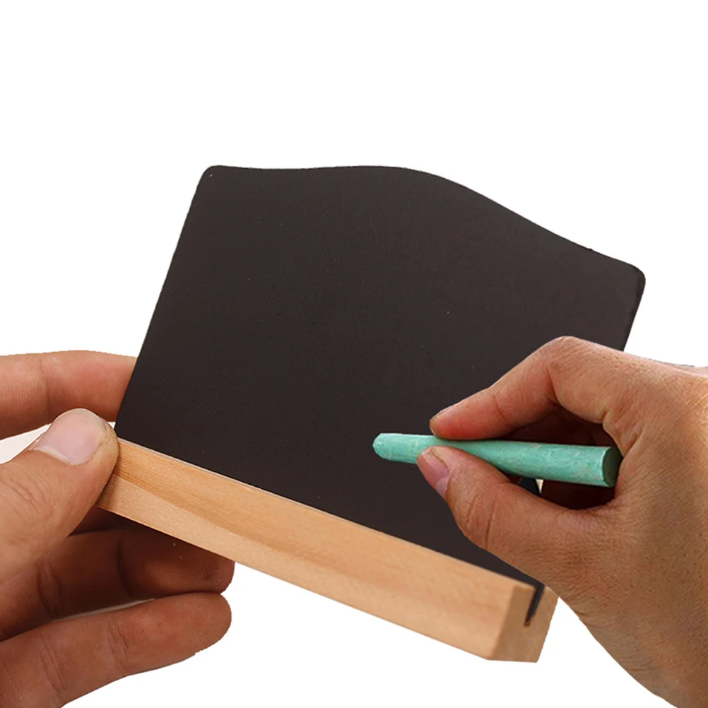 

8 Pcs Double-sided Blackboard Ornaments Mini Chalk Boards Multifunctional Message Small Wooden Signs