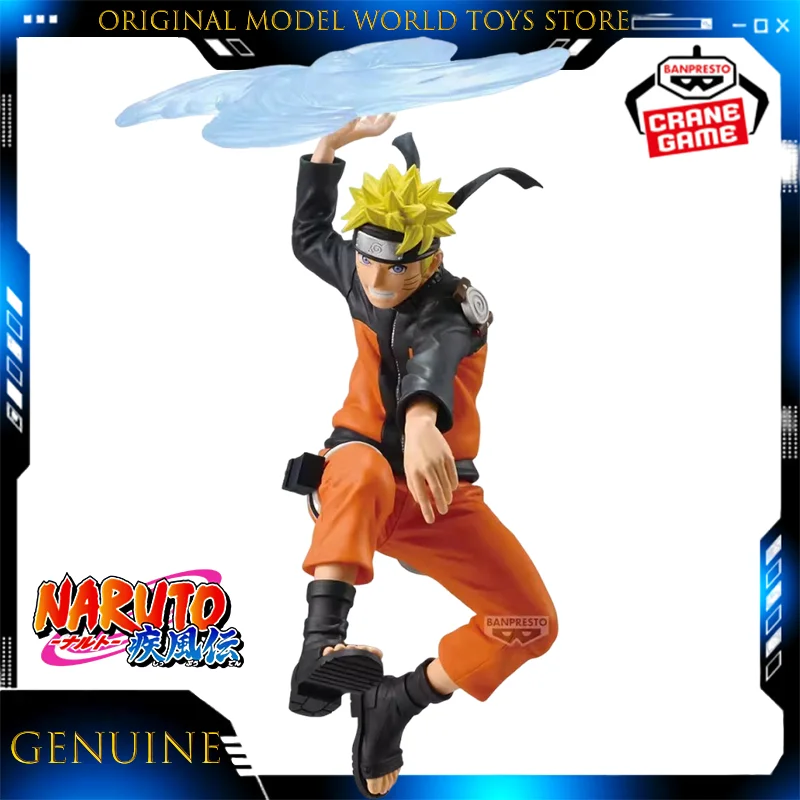 Оригинальная коллекционная фигурка Banpresto Ninnkai Zoukei Retsuden Uzumaki Naruto из ПВХ с эффектом Расенган в стиле Wind Style, подарок для фанатов аниме