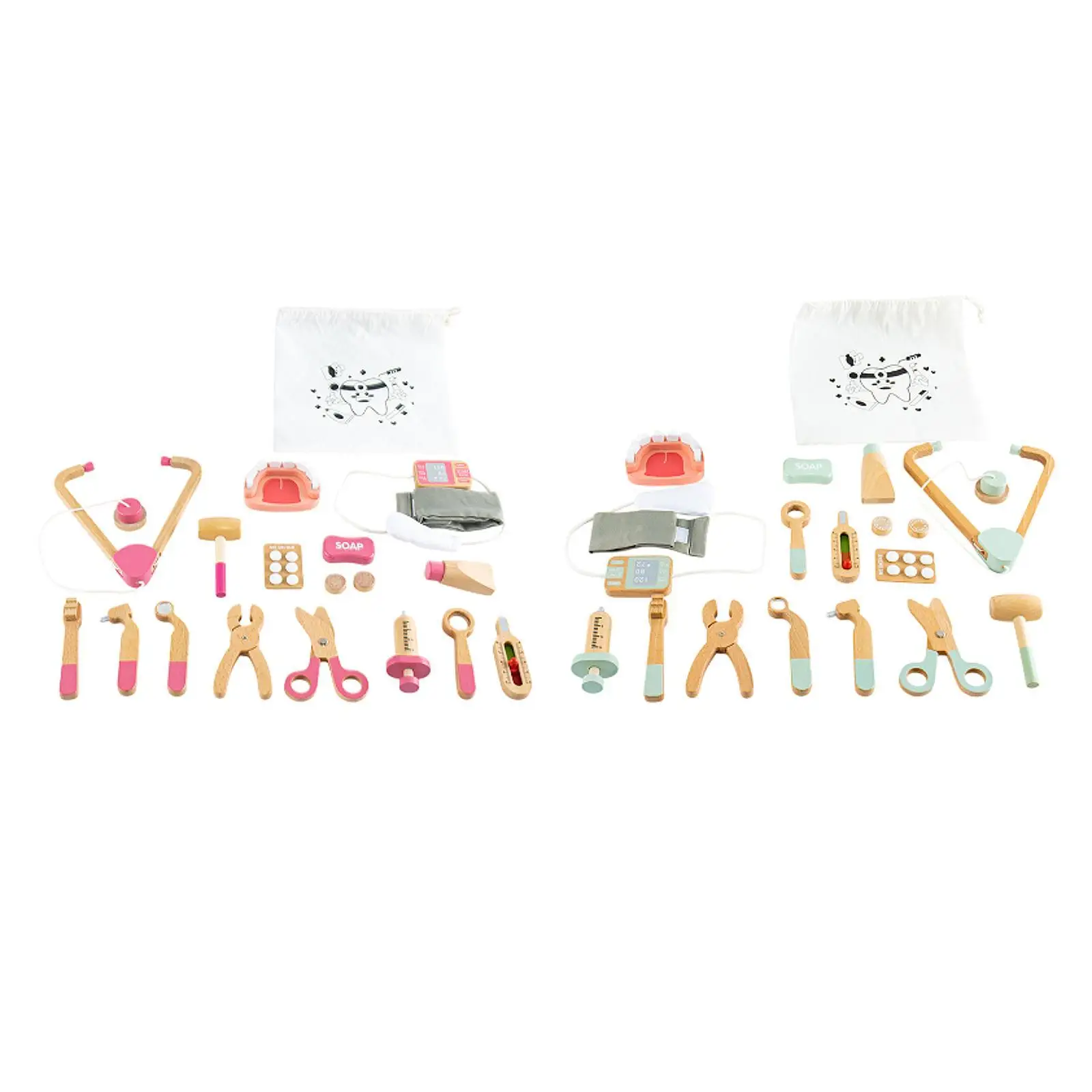 مجموعة أدوات الطبيب المكونة من 17 قطعة للأطفال الصغار مجموعة ألعاب الطبيب ألعاب تعلم حقيبة طبيب واقعية للأطفال الصغار من سن 3 4 5