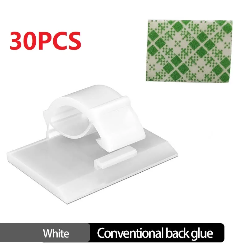 30 stuks kabelorganizer clips snoerhouder desktop werkstation draadmanager USB opladen datalijn spoelopwinder kabelbeheer