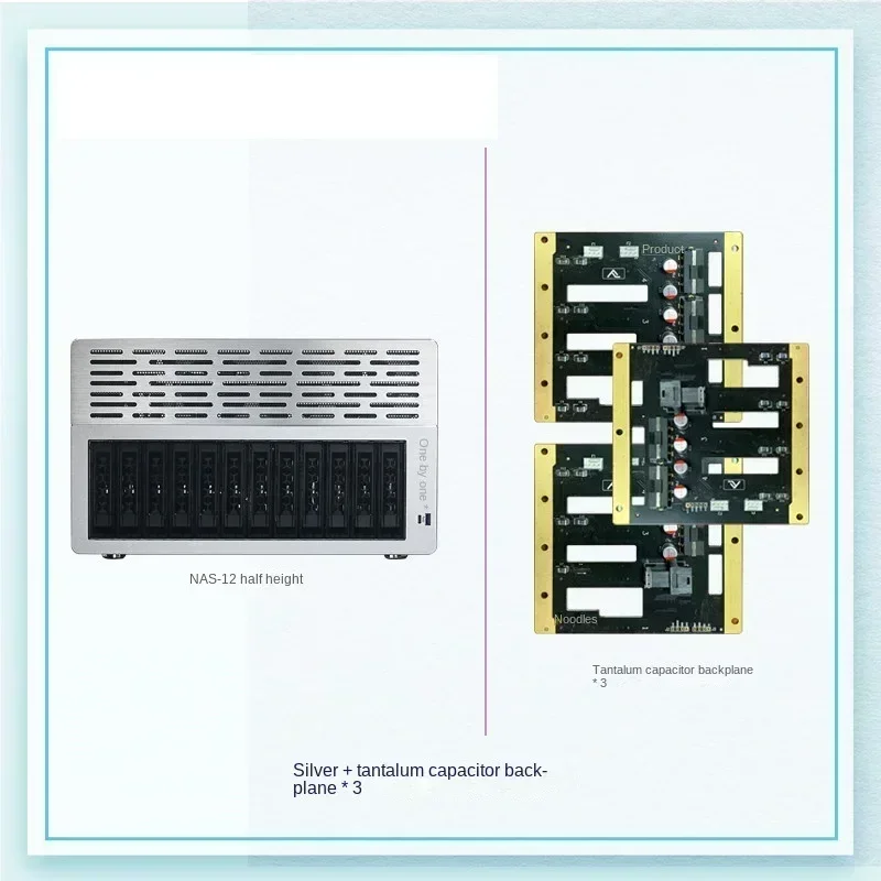 The Nas Series 12-disk Server Hot-swappable Chassis Supports ATX Motherboard Network Data Storage Industrial Control Devices