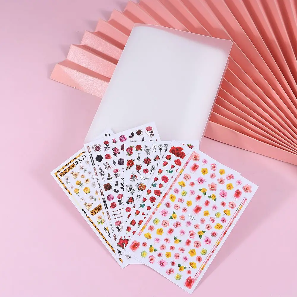 40 Slots Organizer Notebook Holder Nail Sticker Book Album Decals Large Size for Collecting Stickers