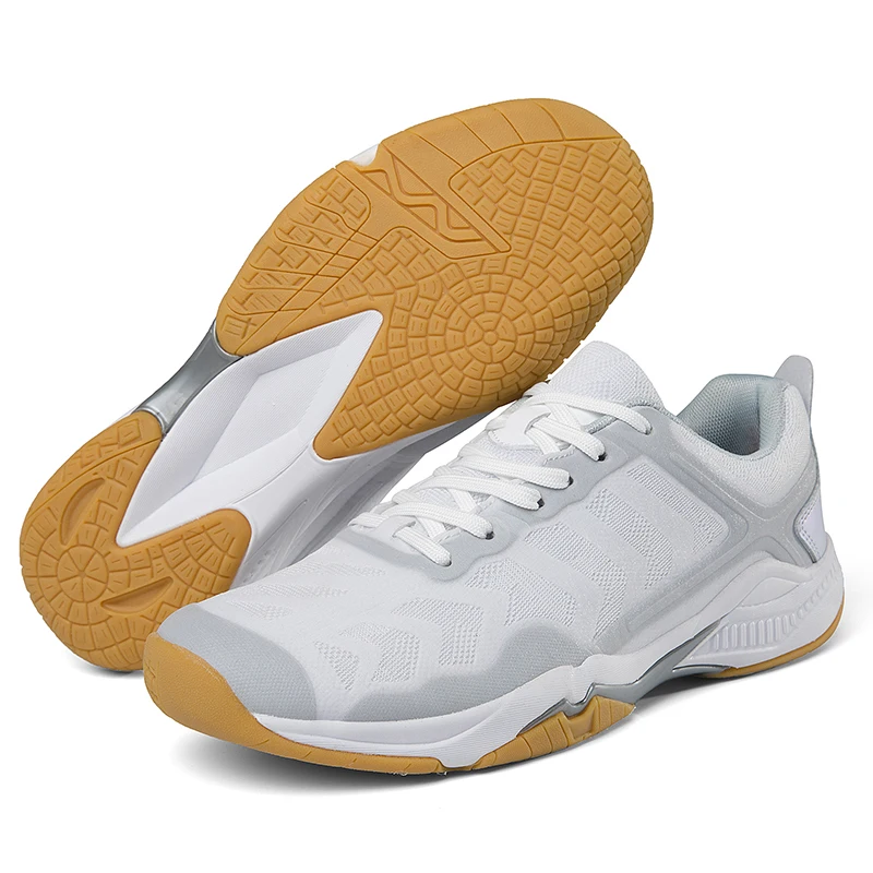 Fashion Couples Tennis Shoes Breathable White Table Tennis Shoes Men Anti-Slip Cushion Badminton Shoes Man zapatillas de tenis