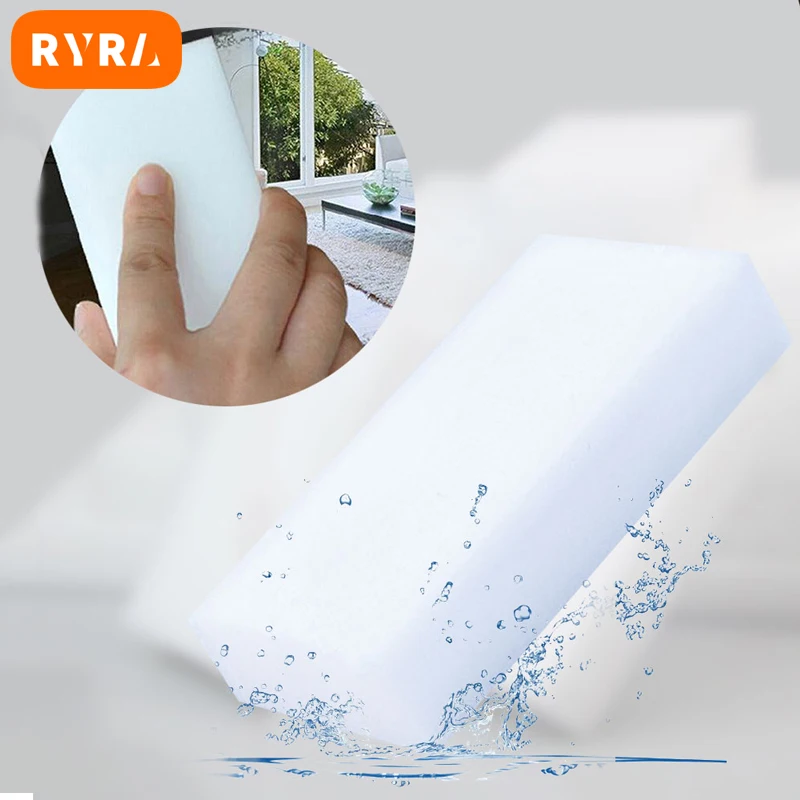 100pcs/Lot Sponge Eraser White Melamine Sponge For Dishwashing Kitchen Bathroom Office Cleaner Cleaning Tools 100*60*20mm