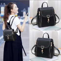 Hot Sale High Quality Leather Small Backpacks Women Fashion Luxury Shoulder Bags Casual Crossbody Bag Large Capacity Backpack