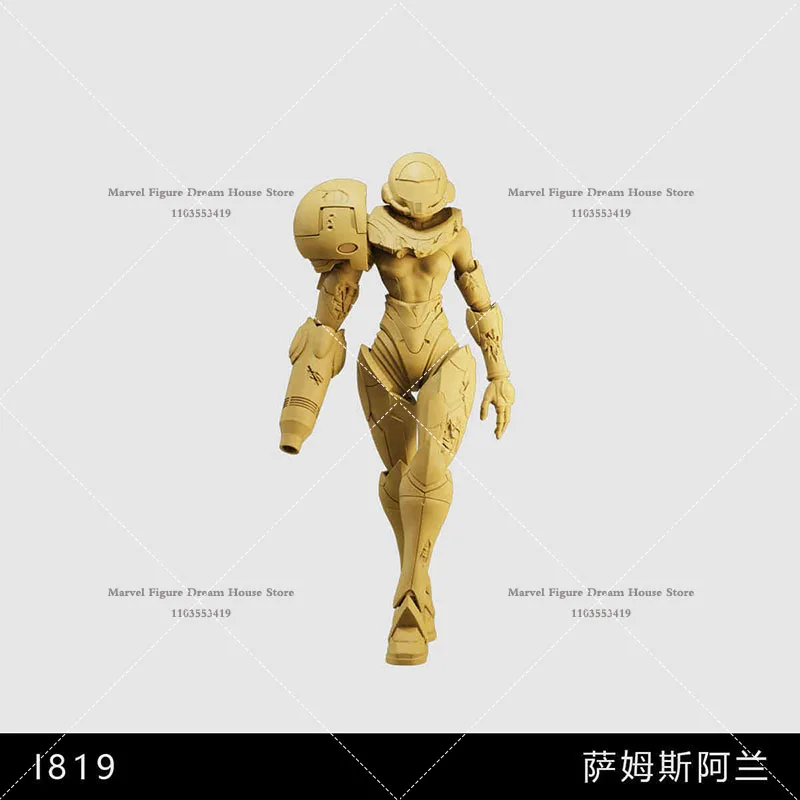 Multi-people 1/64 1/43 Miniature Scene Doll White Model Un-panited The Bounty Hunter Samus Aran Female Warrior Action Figure