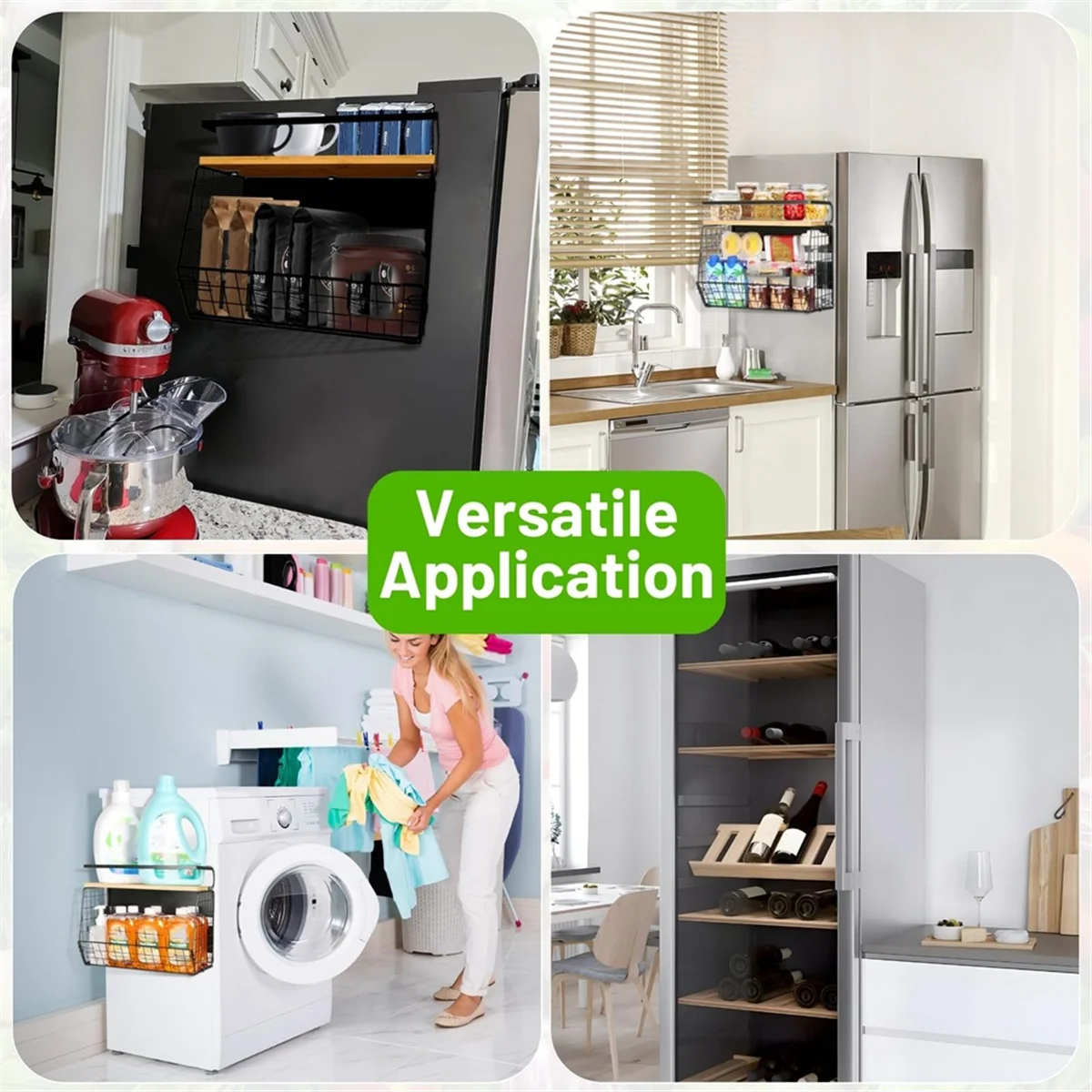 

Popular_Magnetic Refrigerator Shelves with Wooden Lids Fruit