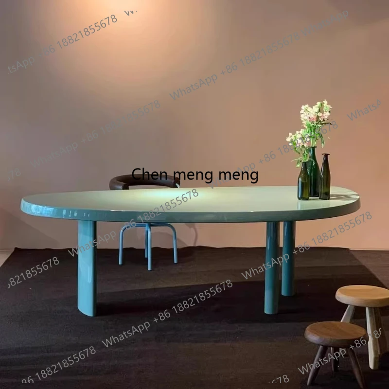 Light luxury painted semi elliptical arc shape light luxury Room desks Computer desk office desk workstations study table