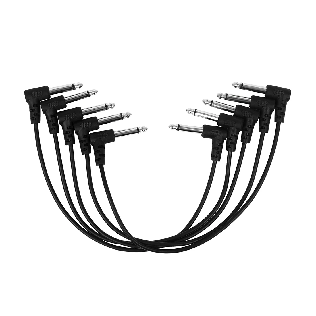 

10Pcs/Set Guitar Effects Cable 15/30/50cm Electric Guitar Effects Cable 6.5mm Universal Audio Cable Guitar Accessories Black