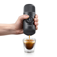 Wacaco Nanopresso Portable Espresso Machine, Upgrade Version of Minipresso, 18 Bar Pressure, Extra Small Travel Coffee Maker.