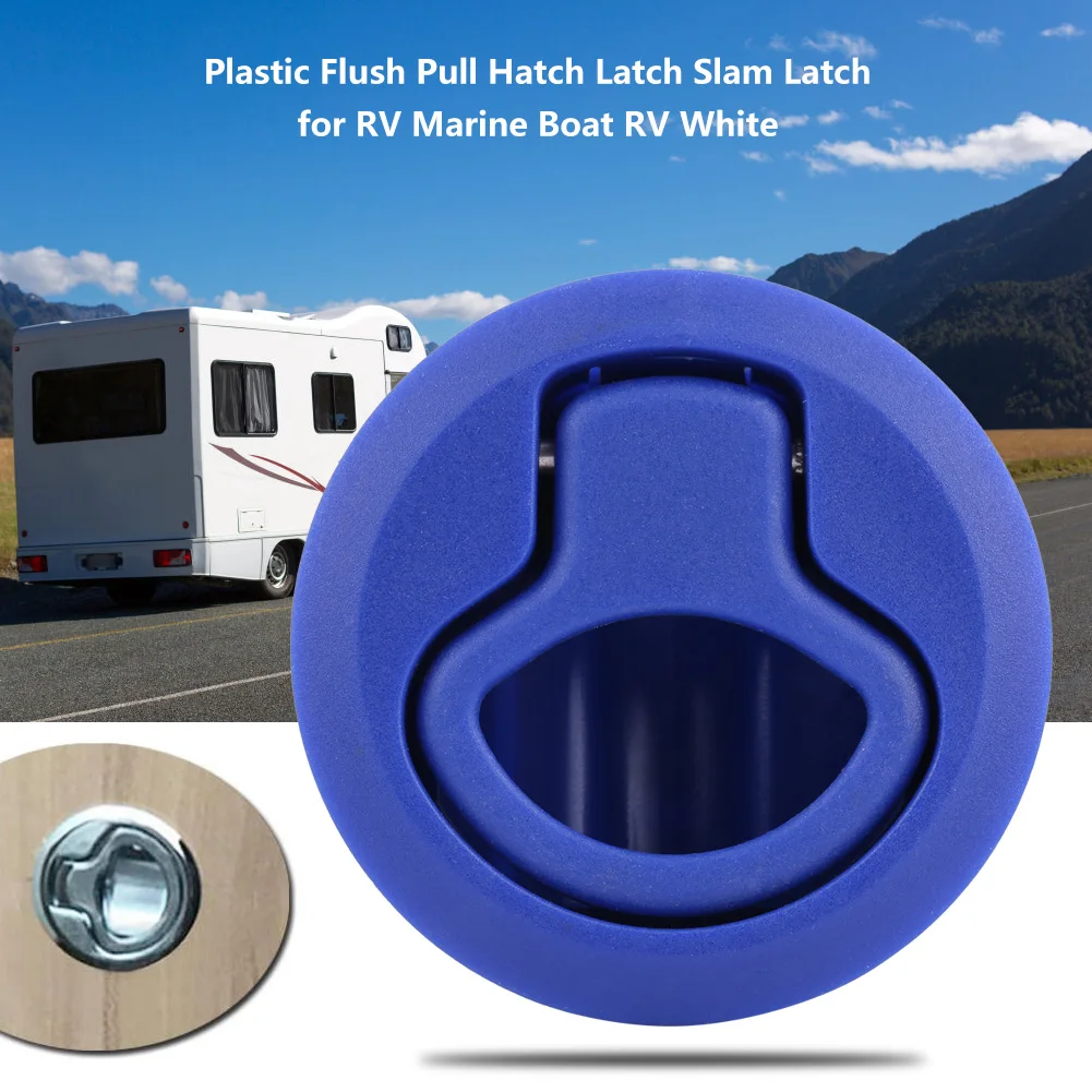 1.8inch Flush Pull  Plastic Flush Pull Hatch    for RV Marine Boat RV White