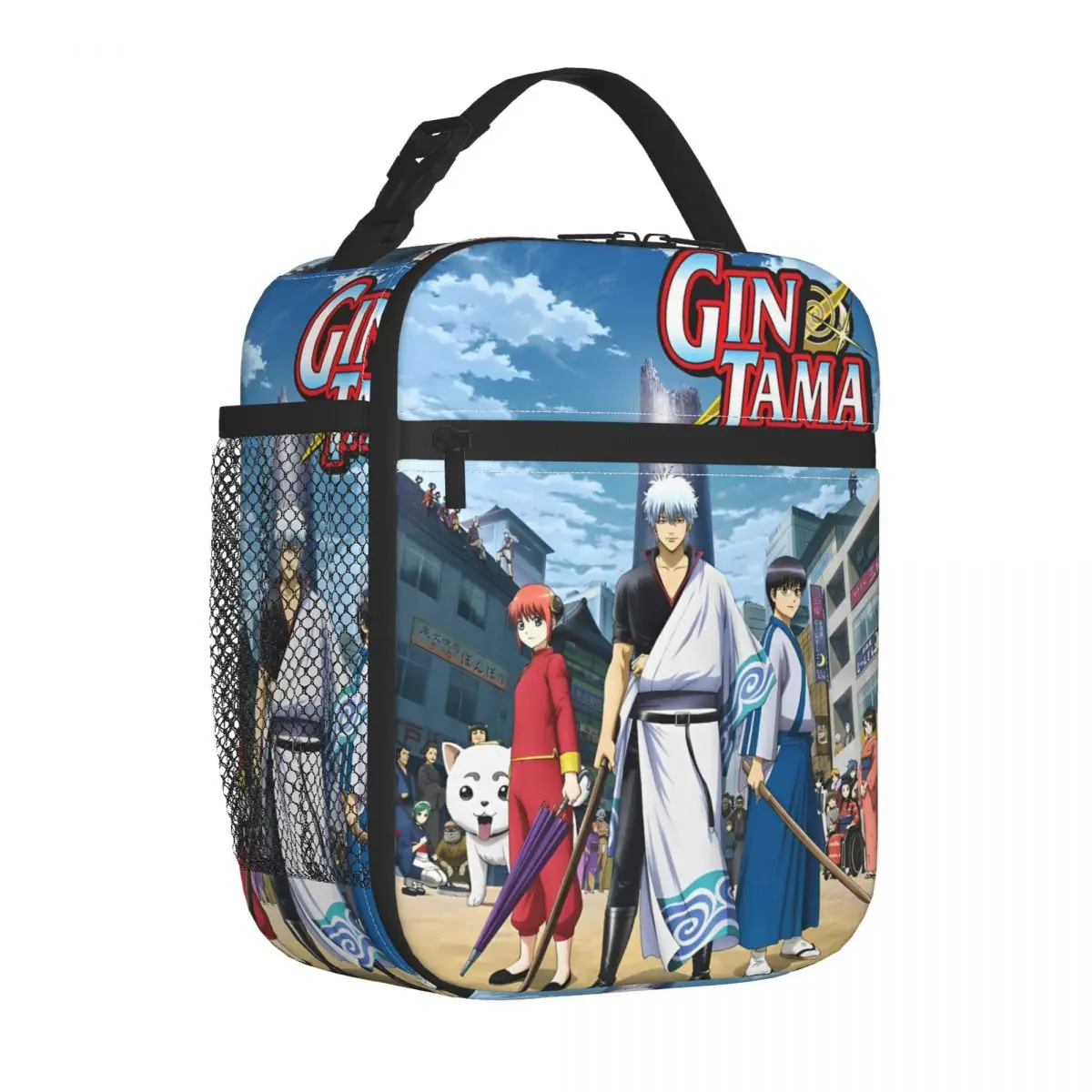 

Gintama Adventure Samurai Science Fiction Insulated Lunch Bag Large Meal Container Cooler Bag Tote Lunch Box Travel Men Women