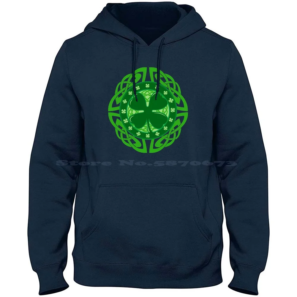 St. Patty 100% Pure Cotton Hoodie Tshirt Day Saint Patty Four Leaf Clover Irish Green Green Beer Jamesons Stout Luck Of The