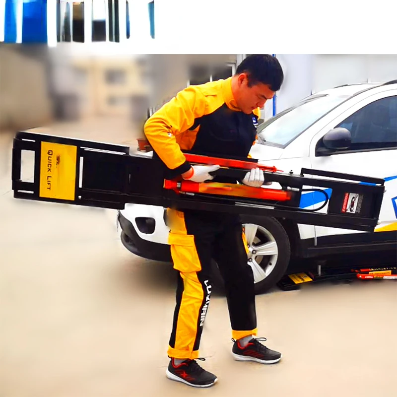 Car Lifter Low Mobile/Portable Scissor Lift Auto Repair Lifting Platform Quick Repair Shop Home