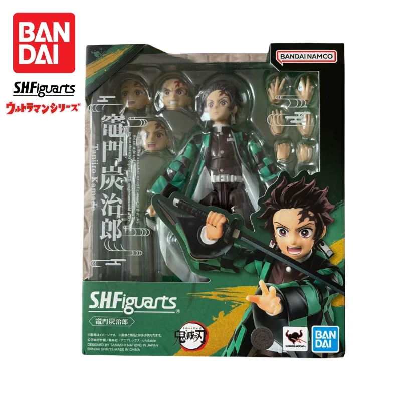 In Voorraad Bandai Originele Demon Slayer Vol 1-3 Tanjirou Nezuko Giyuus.h.figuarts Action Figure Model Pop Gloednieuwe Boxed Garage