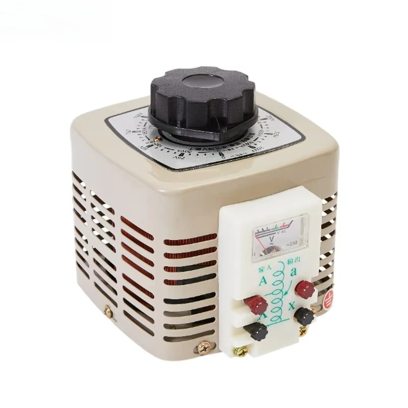 เครื่องควบคุมแรงดันไฟฟ้าทองแดง TDGC2-0.5KVA 1KVA 2KVA เครื่องควบคุมแรงดันไฟฟ้าอุตสาหกรรม แรงดันขาออก 0-250V/0-300V เครื่องควบคุมแรงดันไฟฟ้ากระแสสลับ