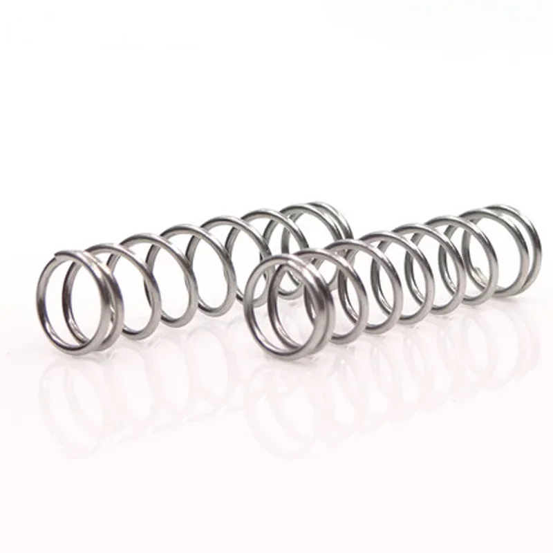 5pcs 0.6mm Wire diameter Galvanized Compression springs Y-type Pressure spring 9mm-11mm Outside diameter 60mm-100mm Length