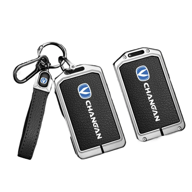 

Zinc Alloy Cover for Changan CS75 Plus/CS55/CS35 Plus/Eado XT, Heavy Duty Metal Full Coverage KeyCase Shell with Keychain