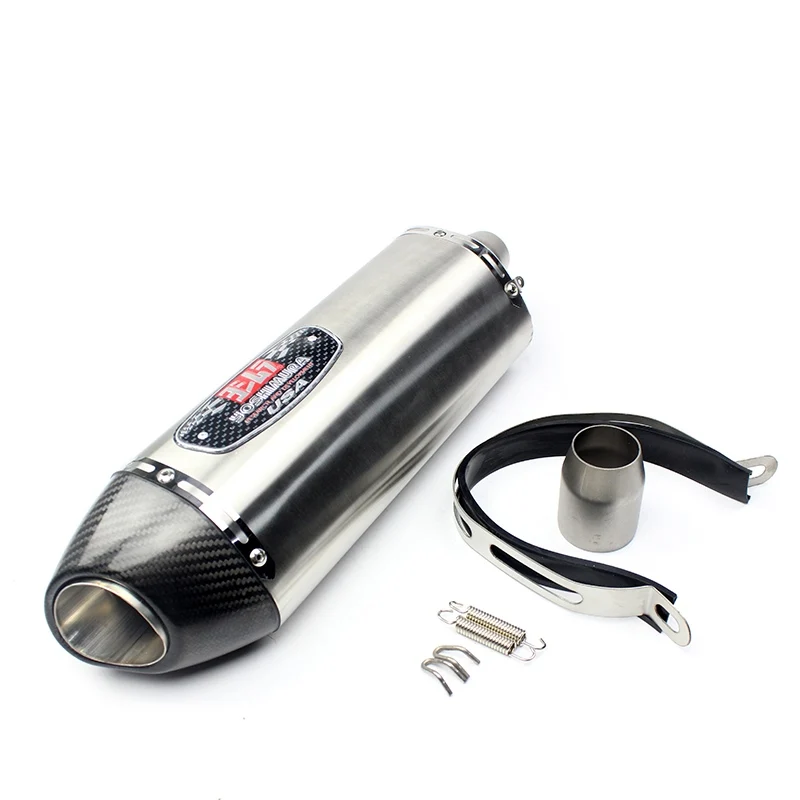 420Mm Met Db Killer 38-51Mm Motorfiets Uitlaat Voor Yoshimura Real Carbon Fiber Uitlaat Pijp Pitbike Gsr 600 Cb650f R77 Rs Cafe