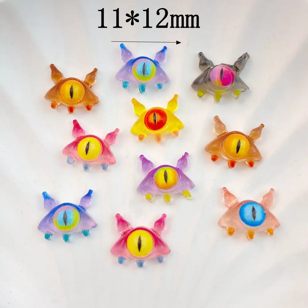 50Pcs New Cute Resin Little Monster Series  Flat Back Ornament Jewelry Making Manicure Hairwear Accessorie