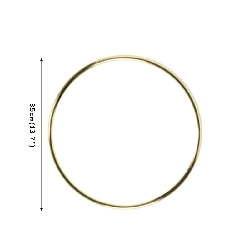 Gouden Metalen Bloemen Hoepel Ringen Met Houten Kaarthouder Tafeldecoratie Voor Bruiloft Centerpieces Kerst Diy Krans Bloem Slinger