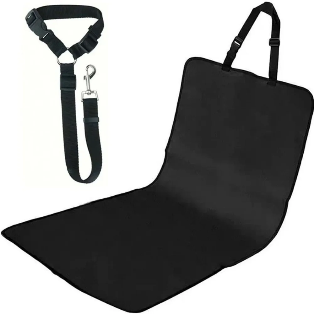 

Adjustable Pet Car Travel Set Waterproof Folding Pet Safety Harness Car Pet Mat Anti-Dirty Carrying Rear Seat Cover