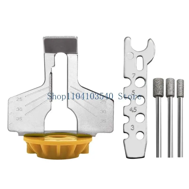 02DC Chain Tooth Care Guide Set with Metal and Plastic Structure, Size Reference Plate, and Routine Maintenance Use