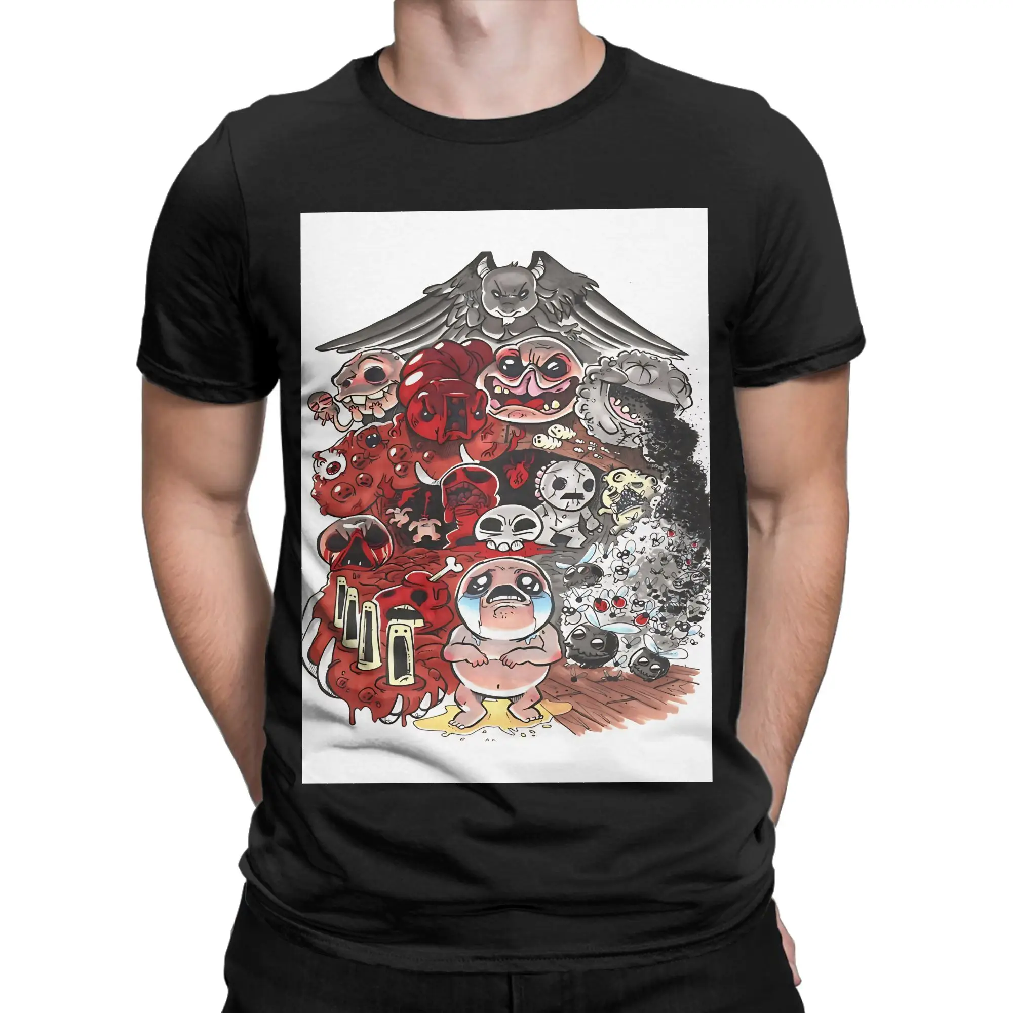 the binding of isaac Oversized Shirt Novelty 100% Cotton T-Shirt The Binding Of Isaac Rebirth Tees Tops For Men