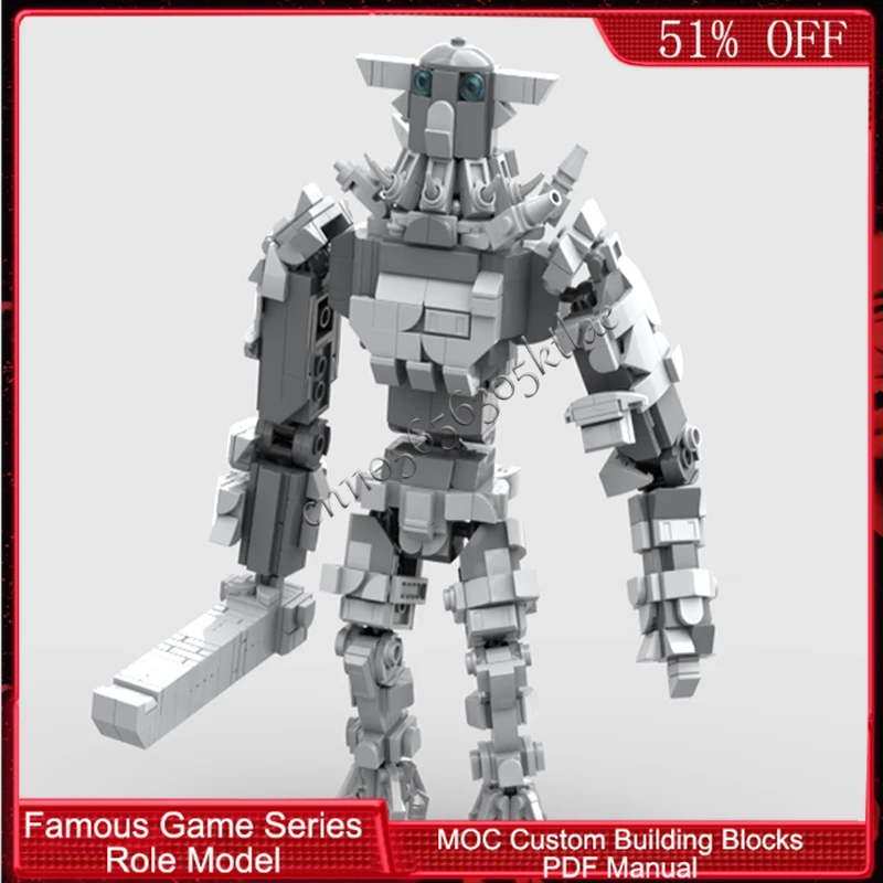 722 ELEMENTY Popularna Seria Postaci z Gier Steel Scribe MOC Personalizowane Modułowe Klocki Konstrukcyjne Popularny Model DIY Zabawka do Składania dla Chłopców Prezent