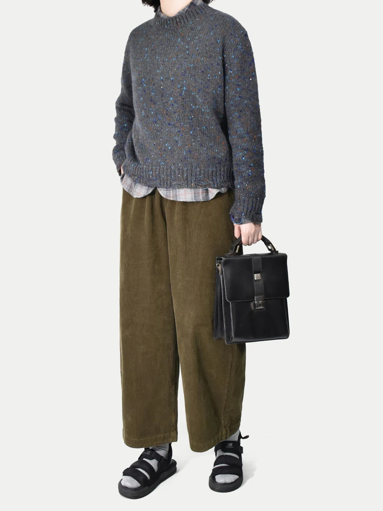 

Длинный круглый вязаный свитер из смешанного волокна с блестками Ne, повседневный дизайн с дырками, осень-зима, женский топ для отдыха и поездок на работу