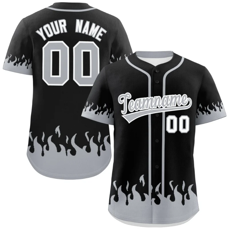 

Custom Baseball Jersey Beach Style Printing Flame Blue Jerseys Training Competition Party Team Jersey Men Women