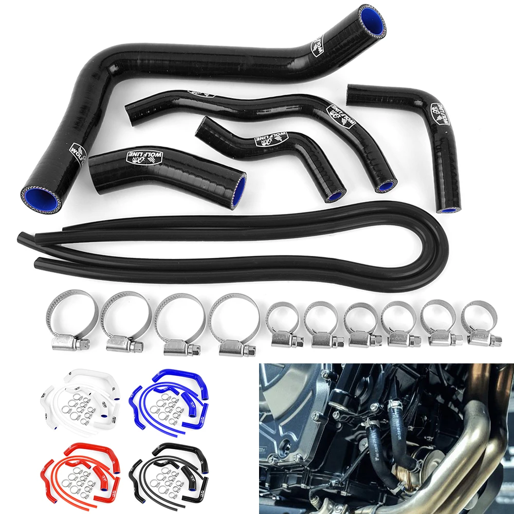 For Suzuki GSX-8S 2023-2025 Motorcycle Silicone Radiator Coolant Hose kit Water-cooled Pipes Tube