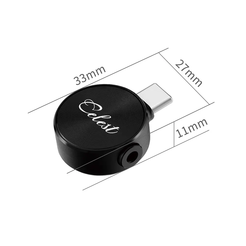 Kinera Celest CD-1 USB C타입 to 3.5mm 디코딩 DAC 앰프, HiFi 음악 이어폰용 헤드폰 어댑터 칩 컨버터, 384kHz, 32bit