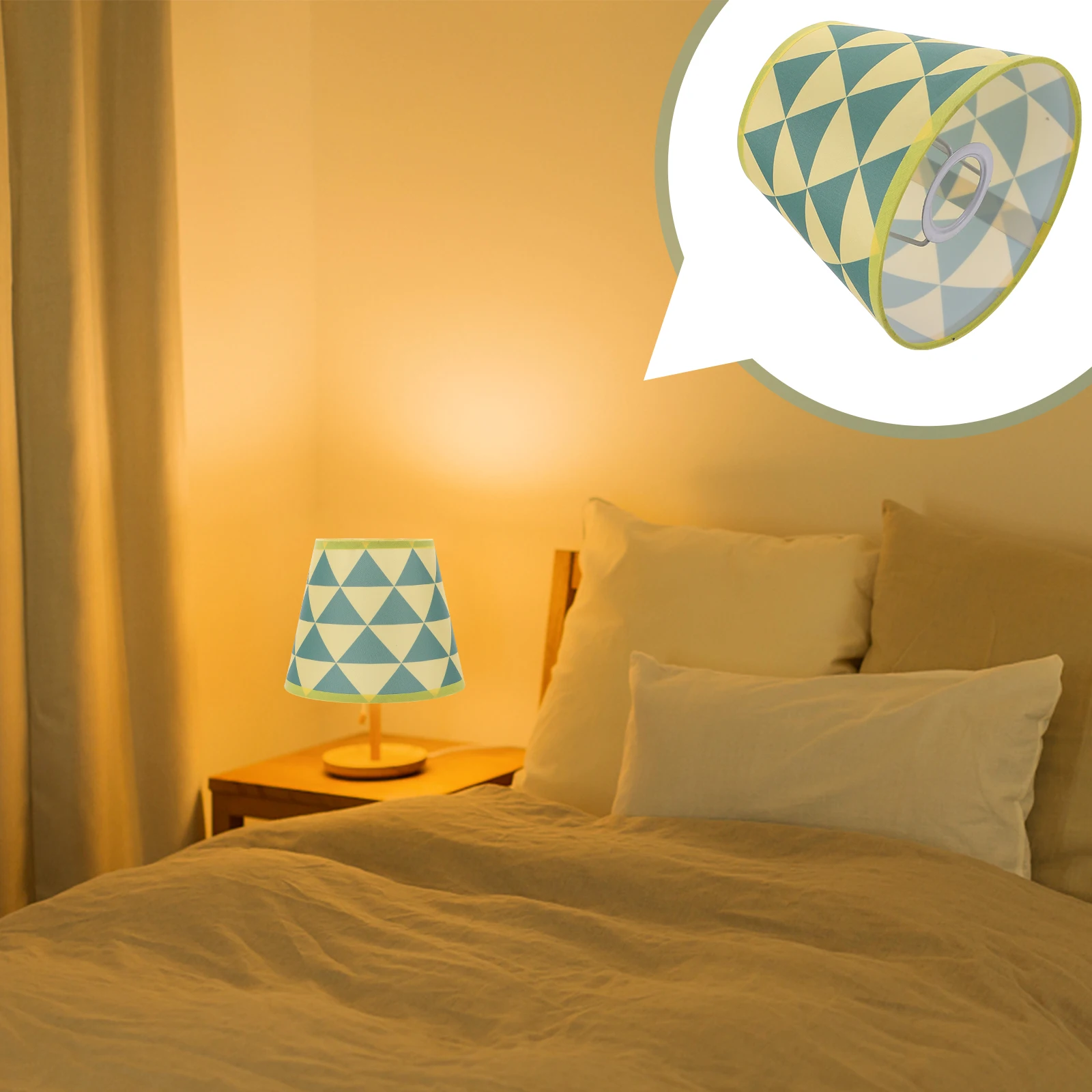 

1pc Cloth Lampshade Dustproof Lamp Cover For Home Decorative Light Shade Accessory Easy Assembly Protects Bulb From Dust